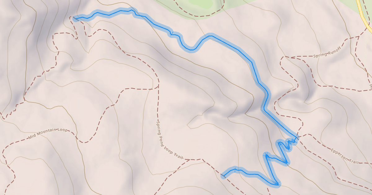 Map preview of Spring Pond Loop Trail