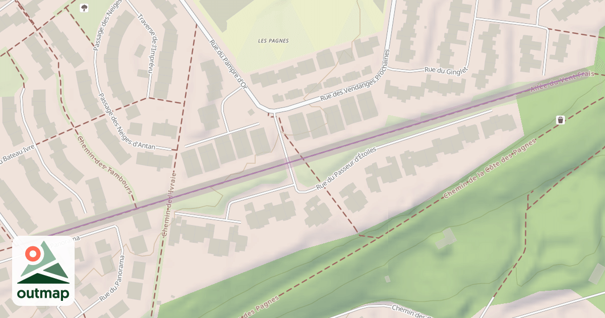 Map of Allée du Vent Frais