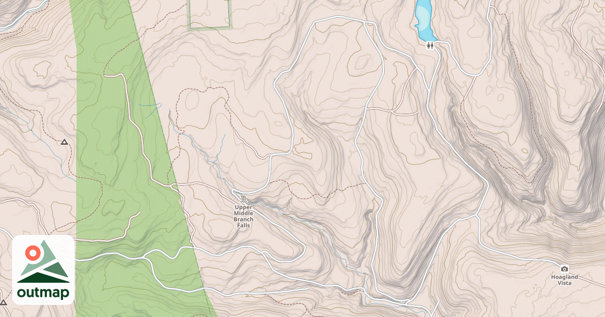 Map of Loyalsock State Forest & Worlds End State Park Snowmobile Trails