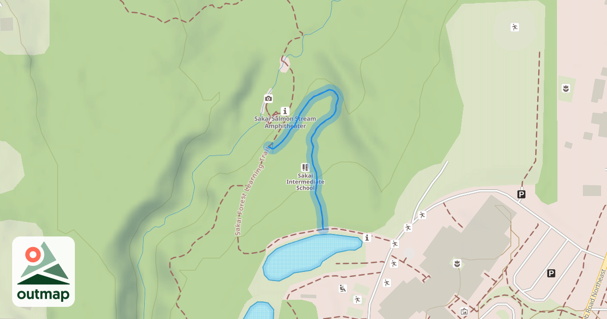 Map of Sakai Forest Learning Trail