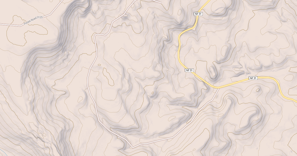 Map preview of USFS National Forest System Roads {093C6884-97DE-44AD-B8D4-2C5AA6F946FC}