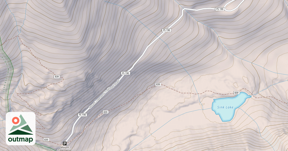Map of MT TOWNSEND TH