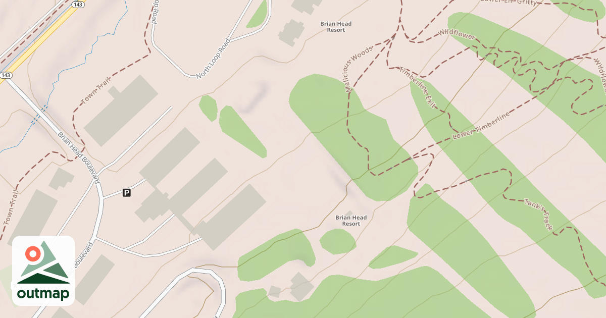 Map of Snow Tube Run