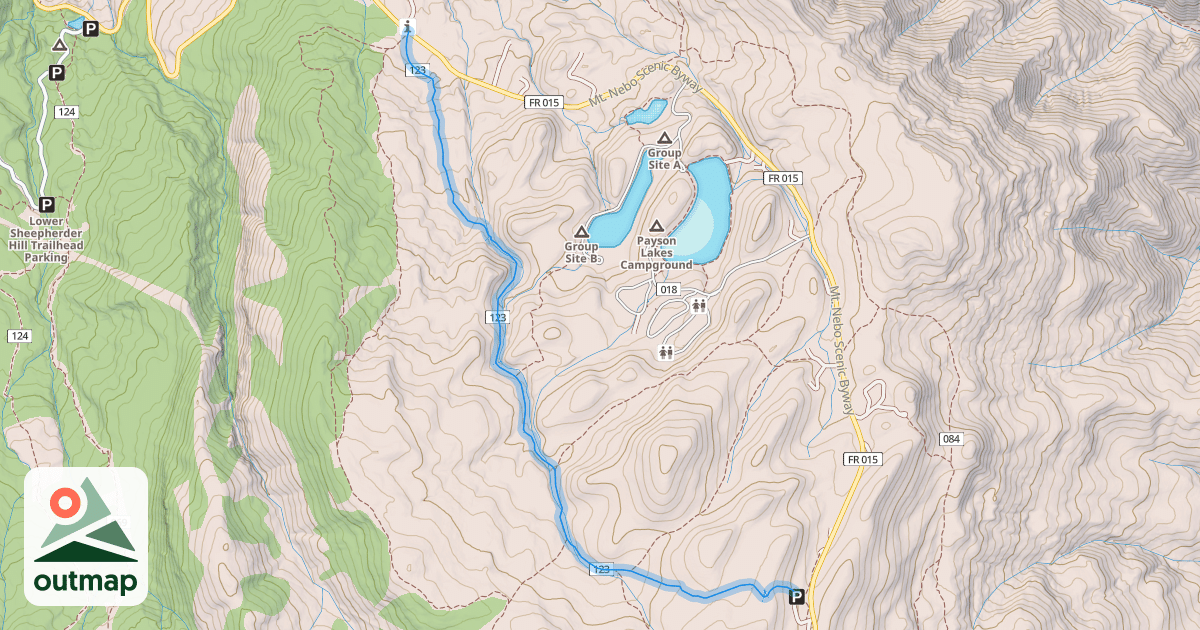 Map of Jones Ranch Trail