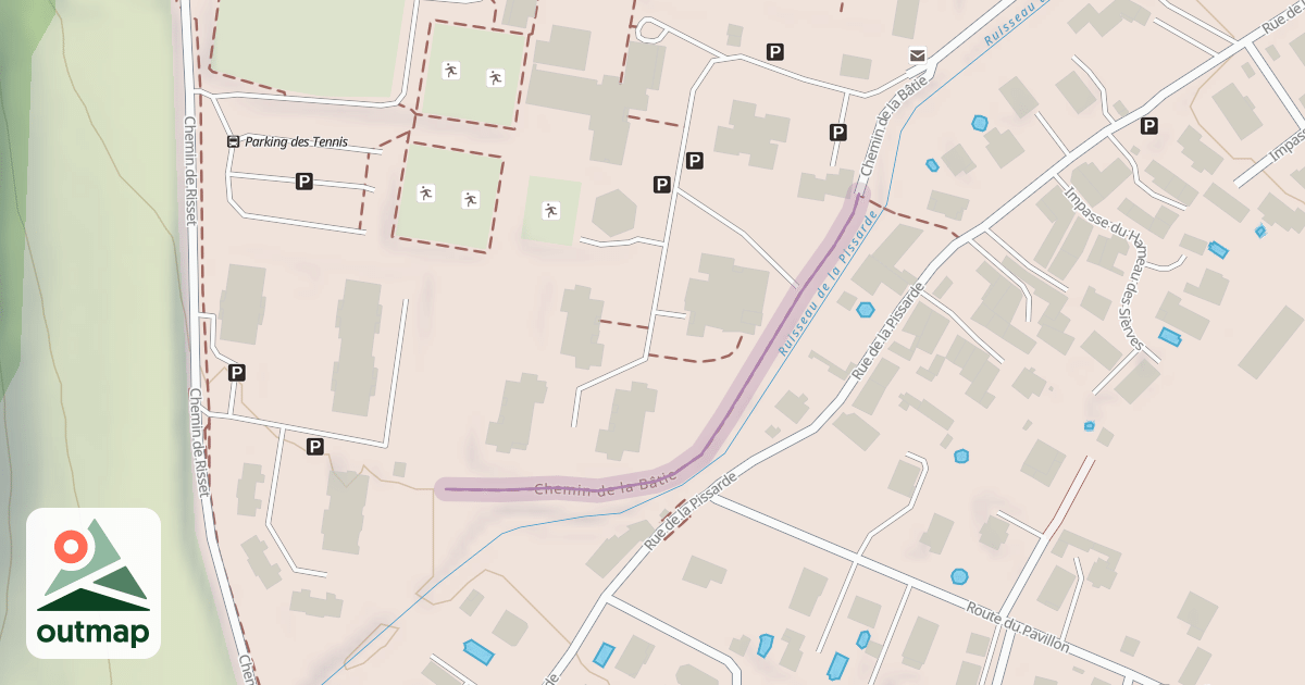 Map of Chemin de la Bâtie