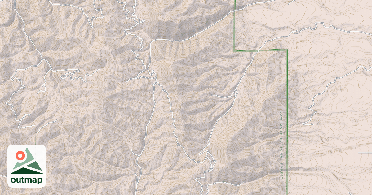 Map of HARTLEY CANYON