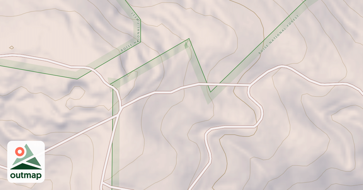 Map of MINERAL MONUMENT SPUR