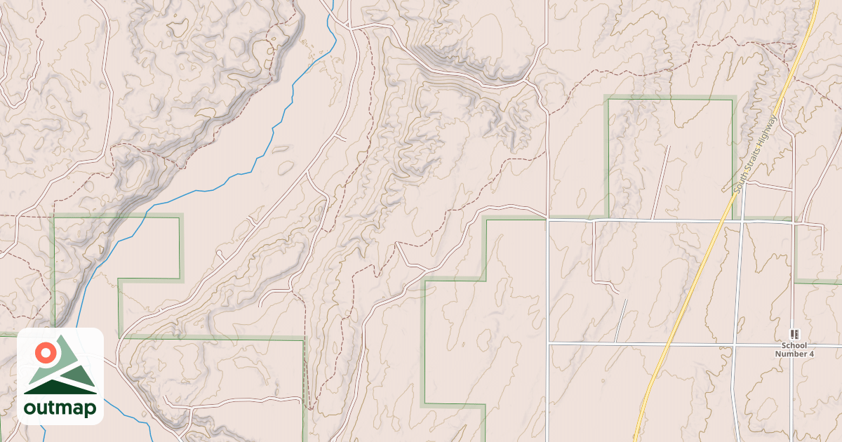 Map of Tomahawk Motorcycle Trail C Loop