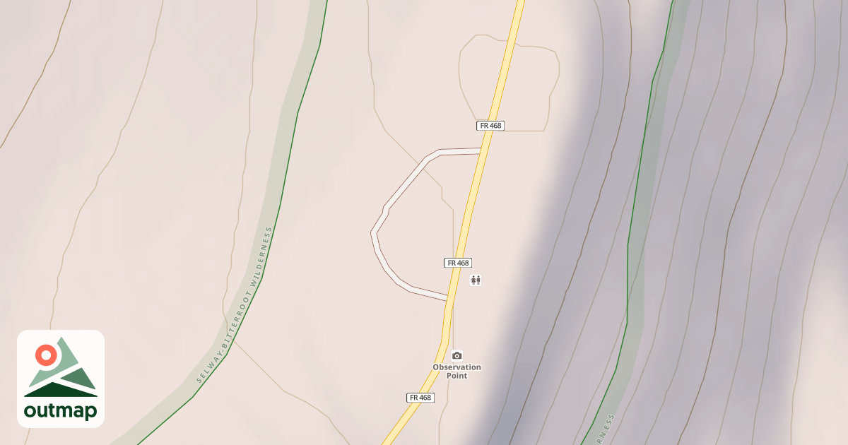 Map of (FDR) OBSERVATION POINT CAMP