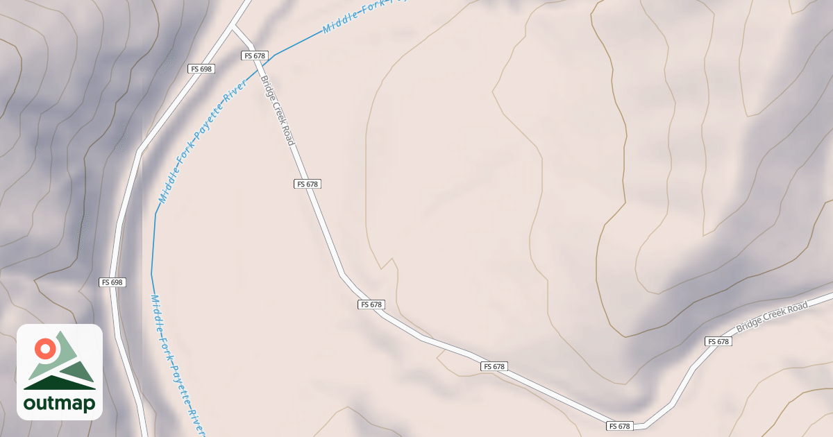 Map of BRIDGE CREEK