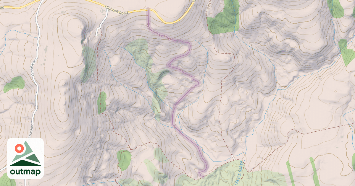 Map of Buskin Road Track