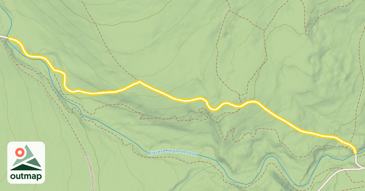 Map of 37 La Montée St-Hilaire