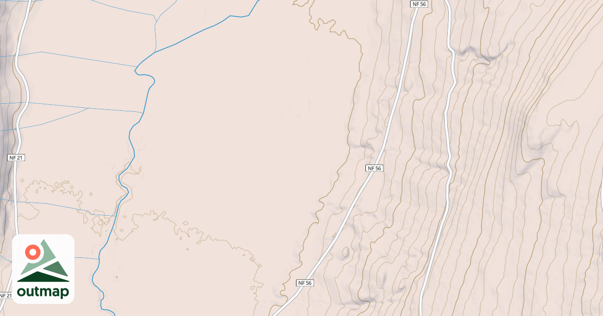Map of CISPUS FLATS
