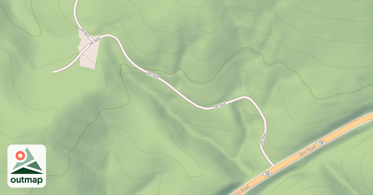 Map of RATTLESNAKE BRANCH