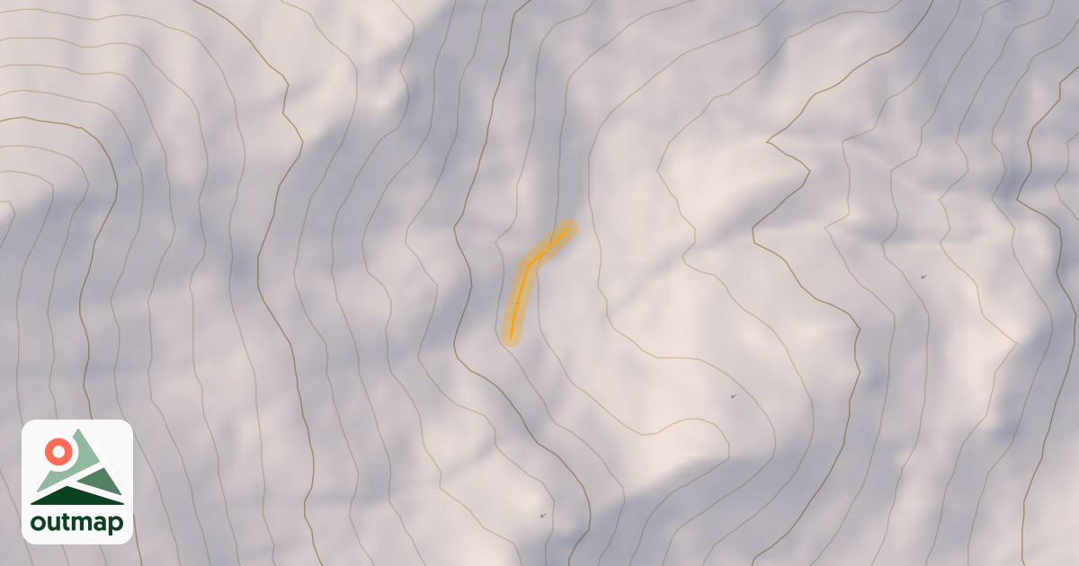 Map of Pouret Hors Piste