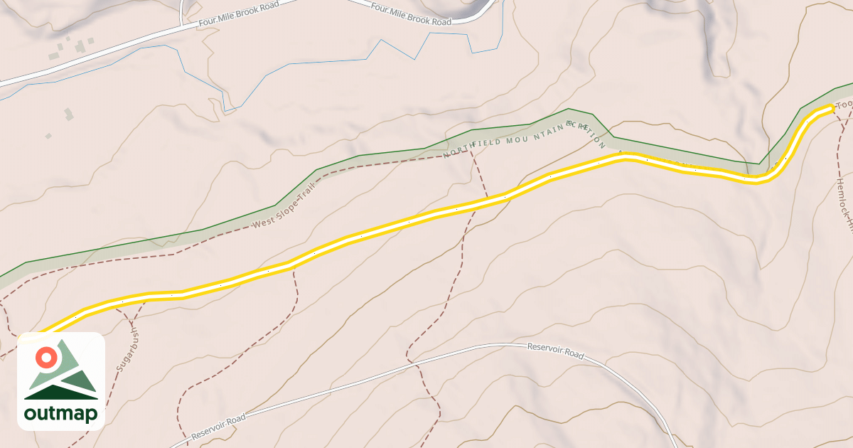 Map of Tooleybush Turnpike