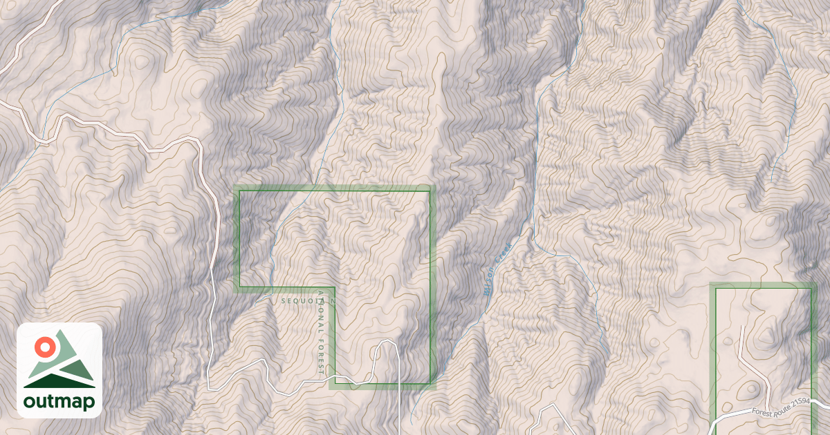 Map of BATEMAN RIDGE