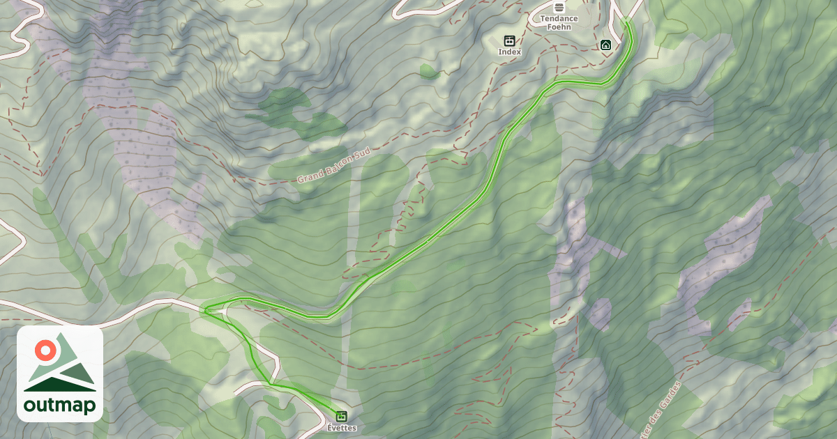 Map of Evettes
