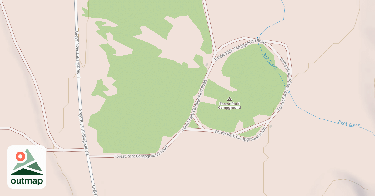Map of FOREST PARK CAMPGROUND