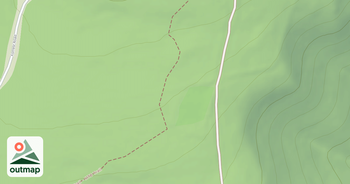 Map of Blue Knob State Park Trails