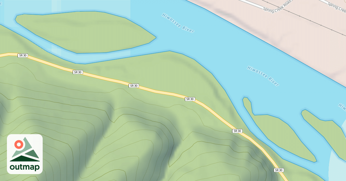 Map of HIWASSEE RIVER PICNIC