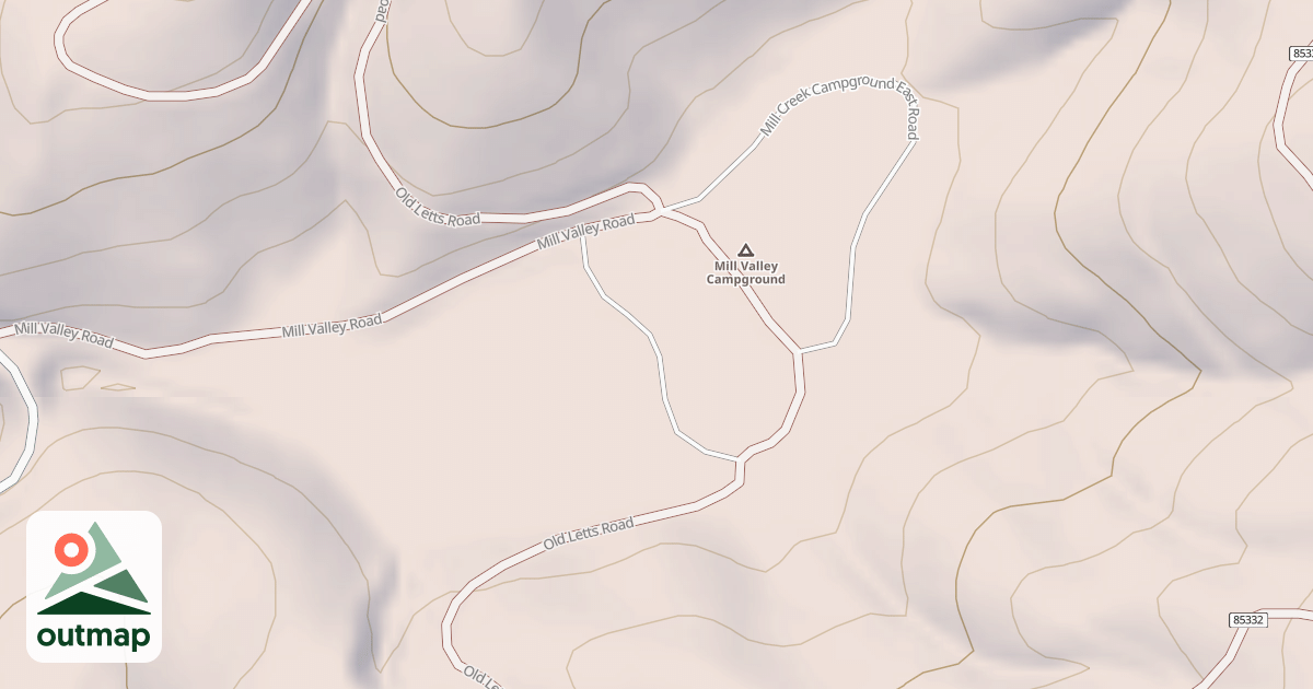 Map of MILL VALLEY C.G. WEST