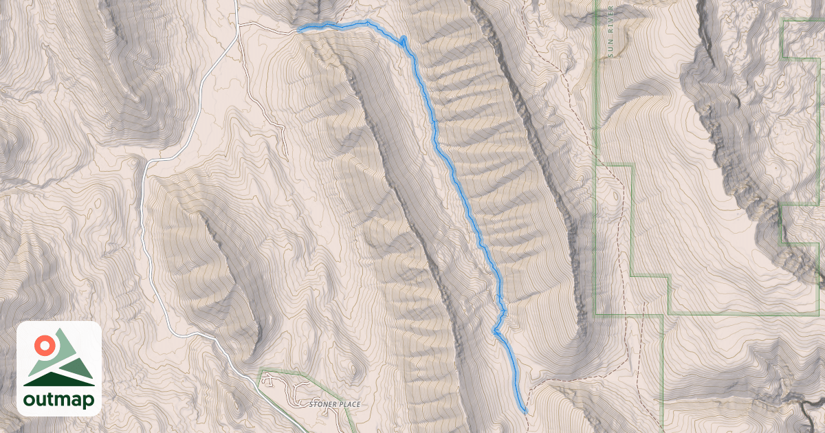 Map of Cutreef Creek Trail #275