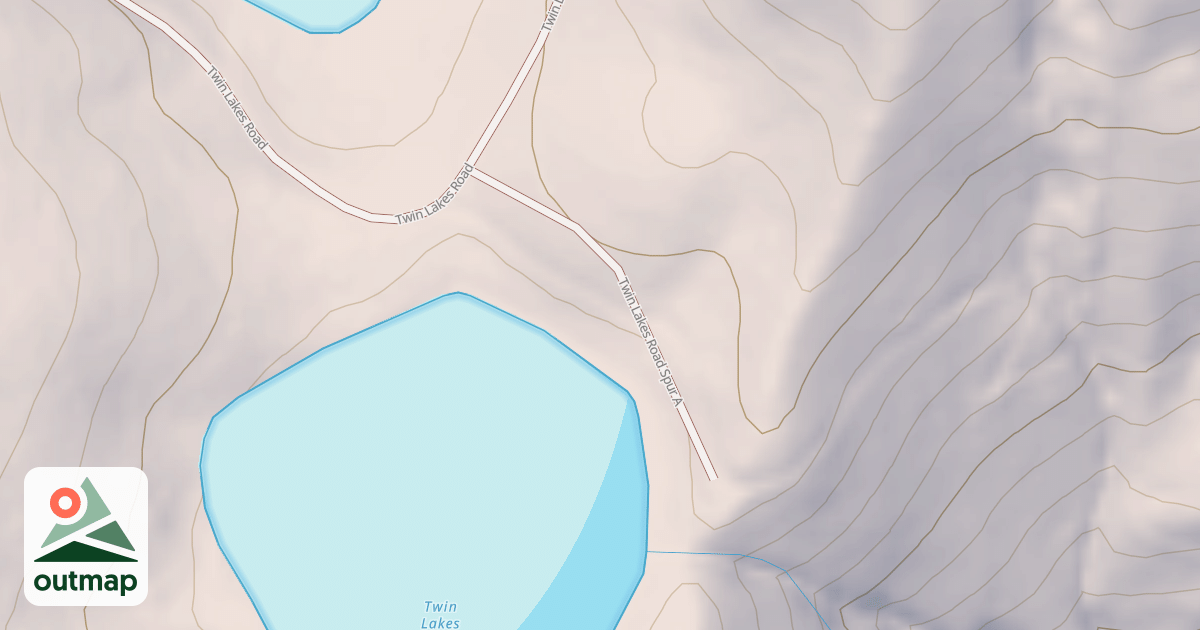 Map of TWIN LAKES