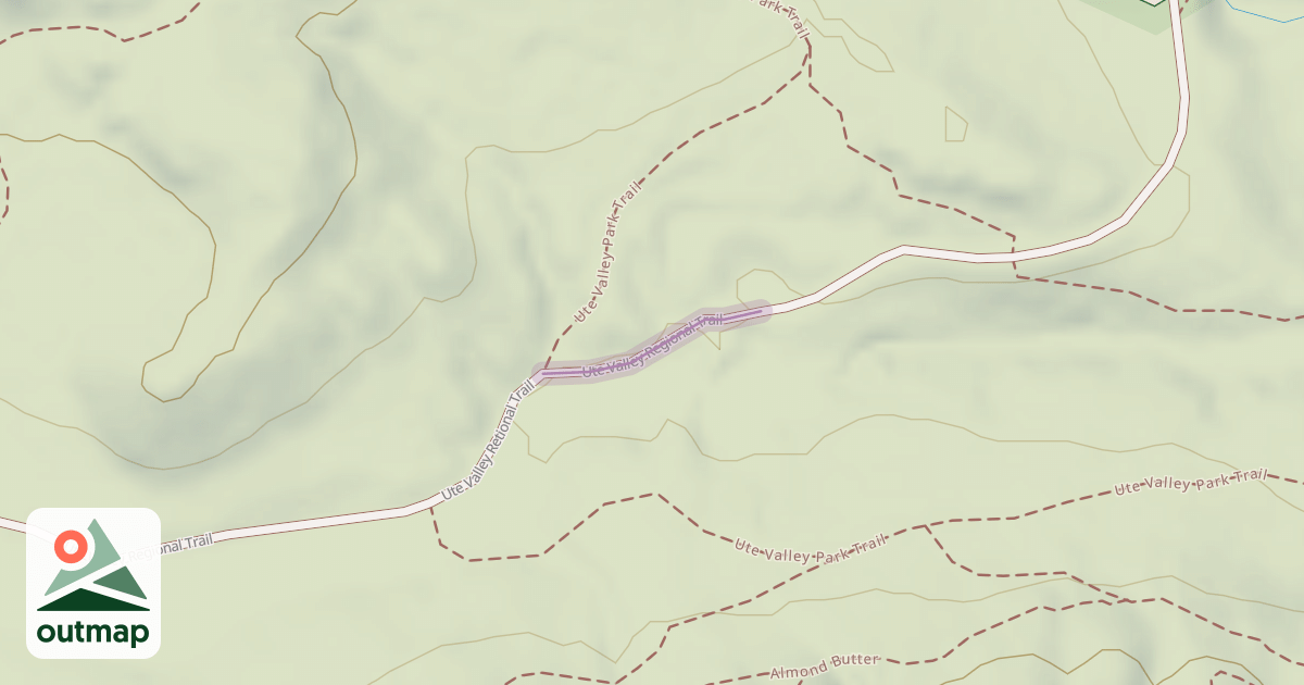 Map of Ute Valley Regional Trail