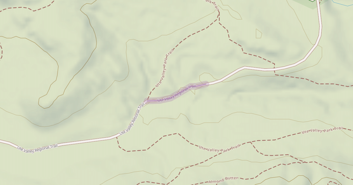 Map preview of Ute Valley Regional Trail