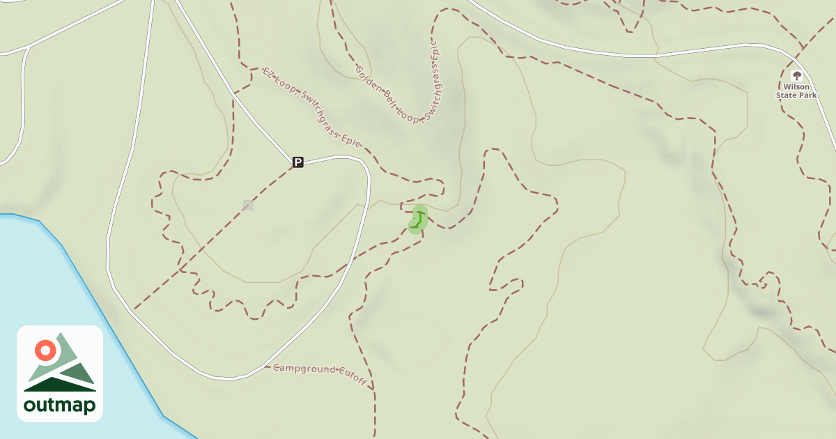 Map of Kids Loop Cutoff
