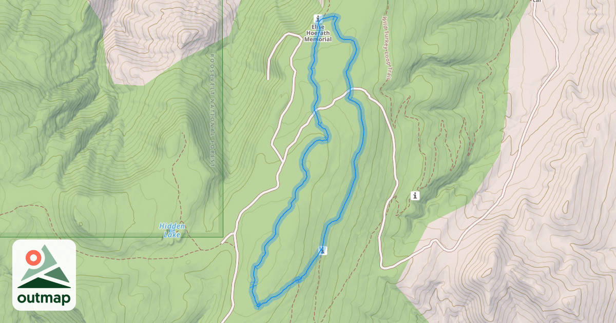 Map of Ponderosa Loop Trail