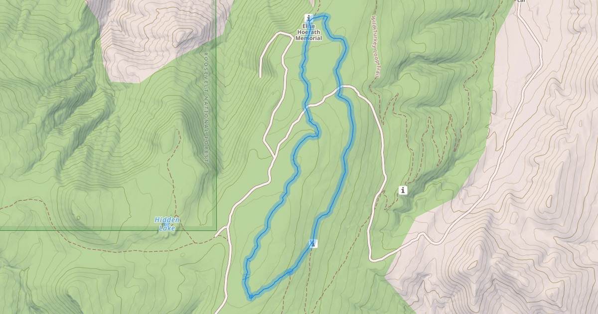 Map preview of Ponderosa Loop Trail