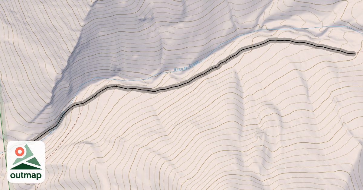 Map of Eccher Gulch Trail 9559
