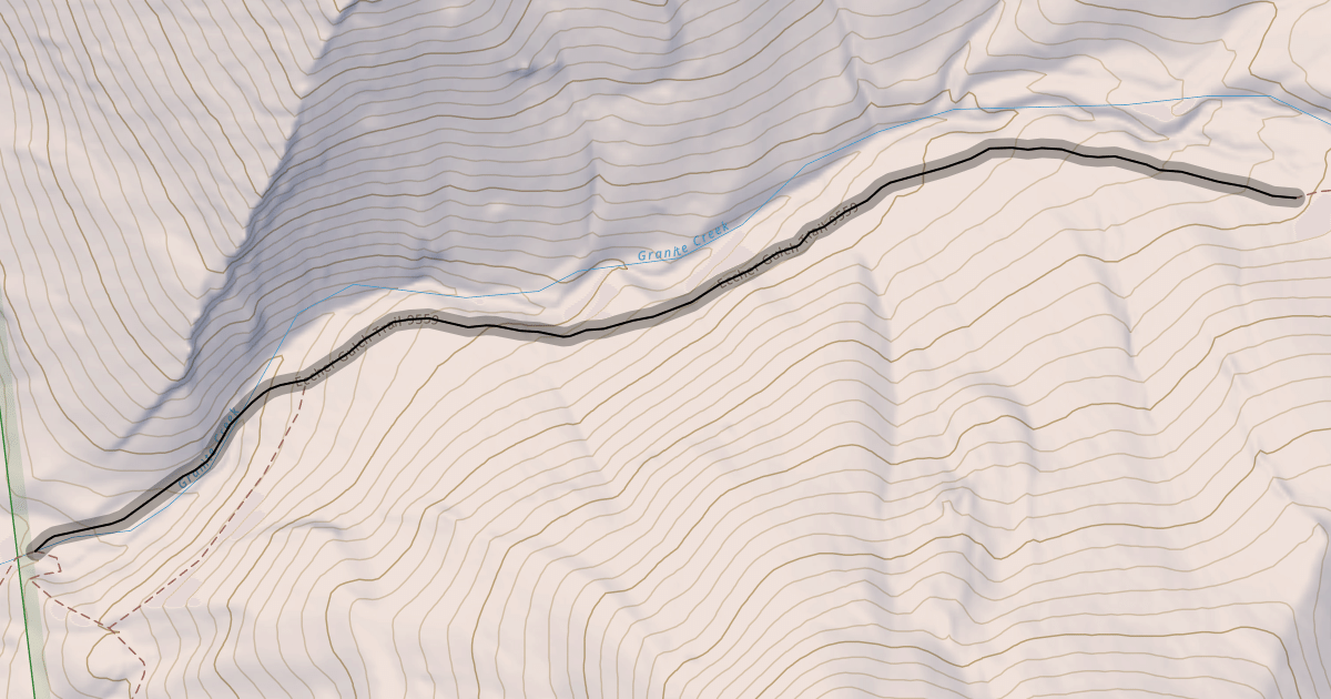 Map preview of Eccher Gulch Trail 9559