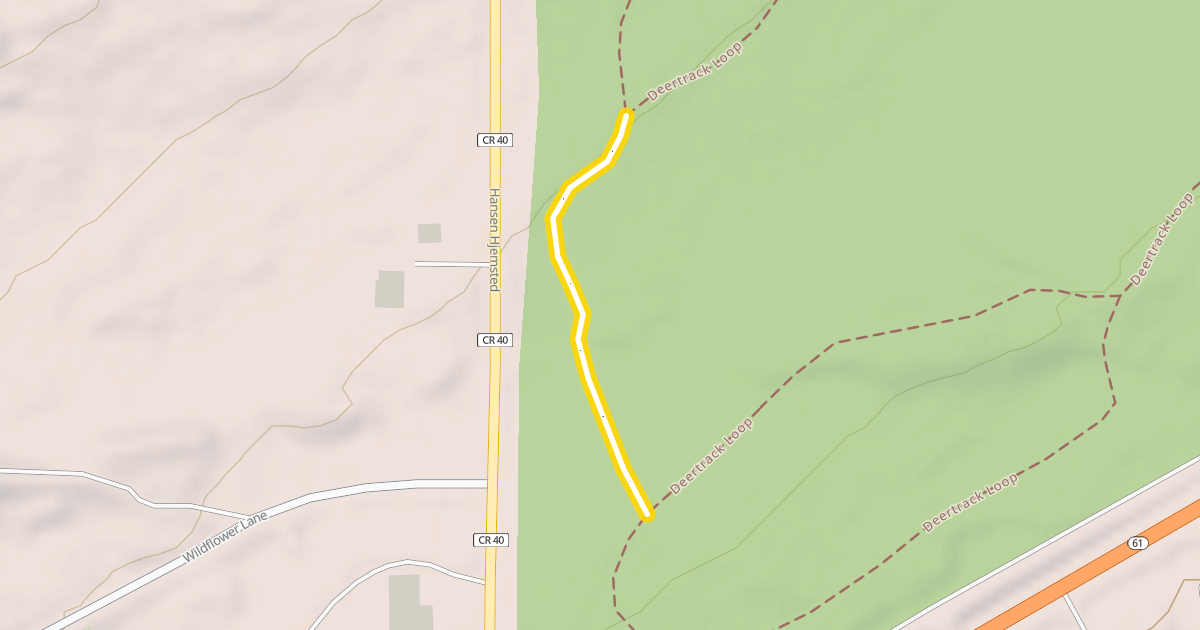 Map preview of Deertrack Loop