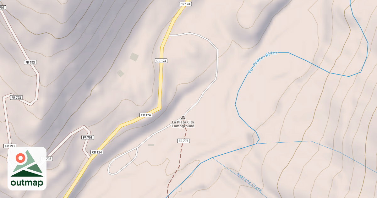 Map of LA PLATA CANYON F
