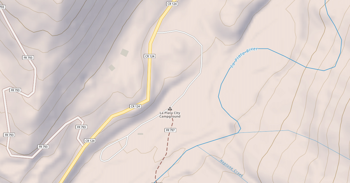 Map preview of LA PLATA CANYON F