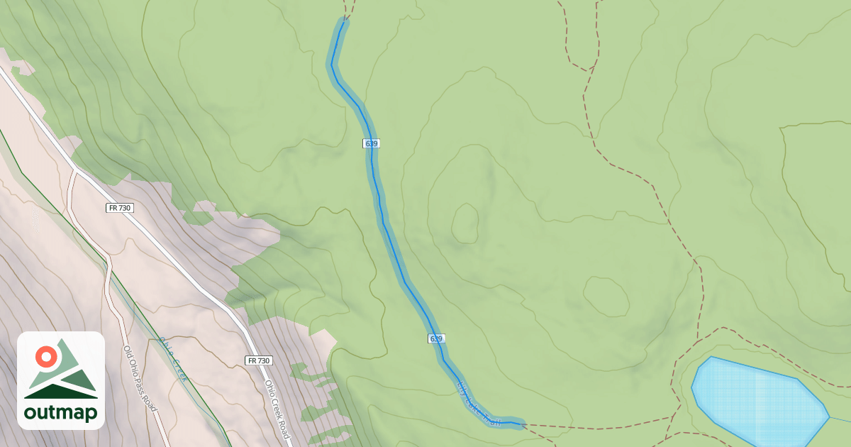 Map of Lily Lake Trail