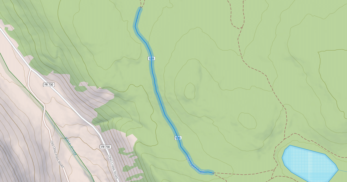 Map preview of Lily Lake Trail