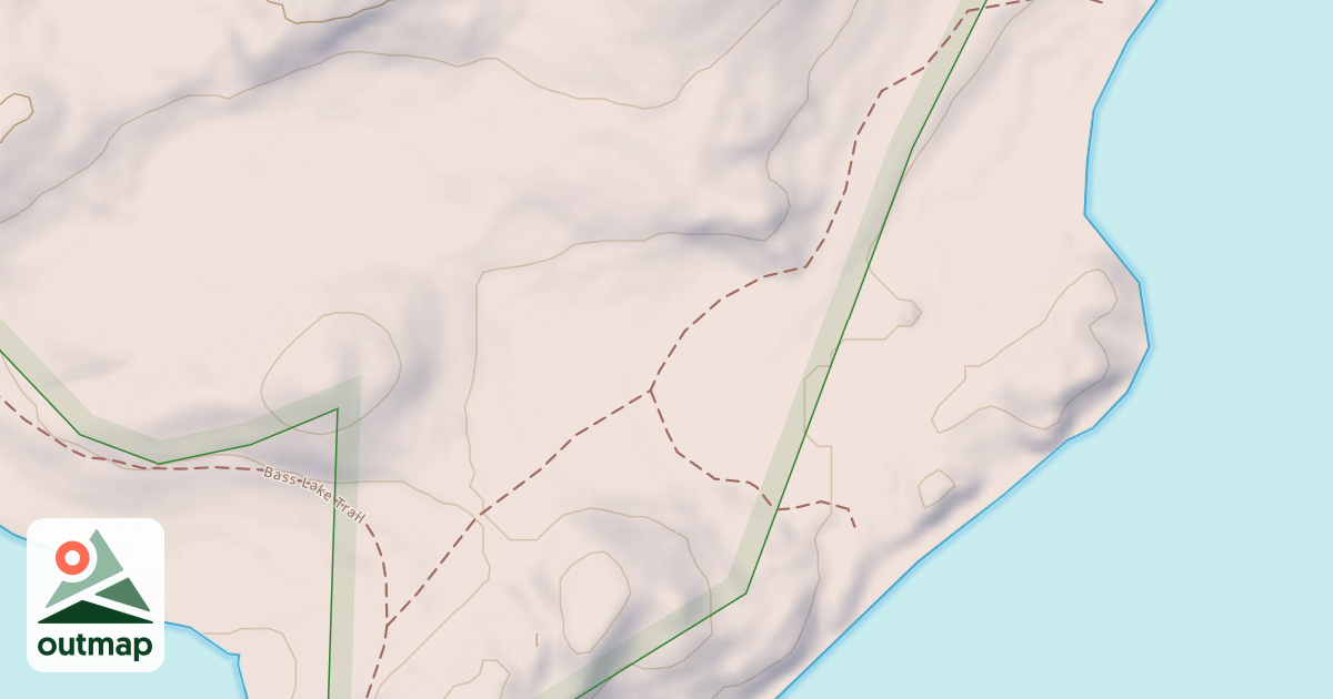 Map of BASS LAKE SNOWMOBILE