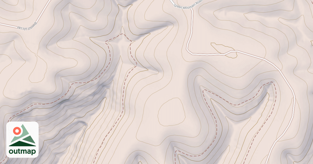 Map of JACKS BRANCH RIDGE