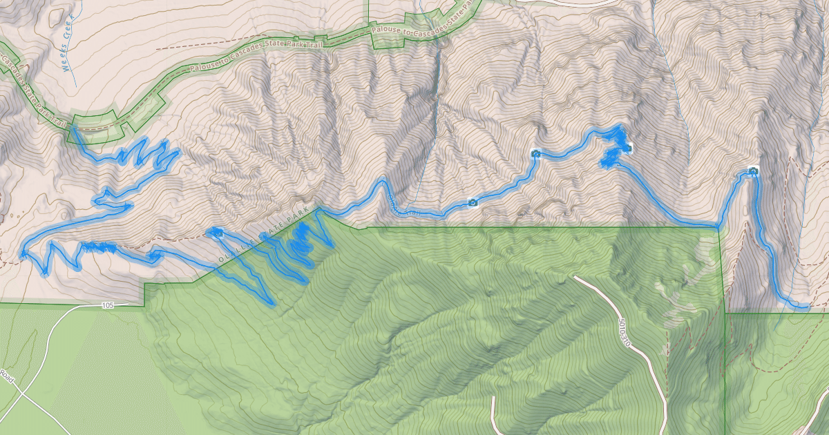 Map preview of Olallie Trail