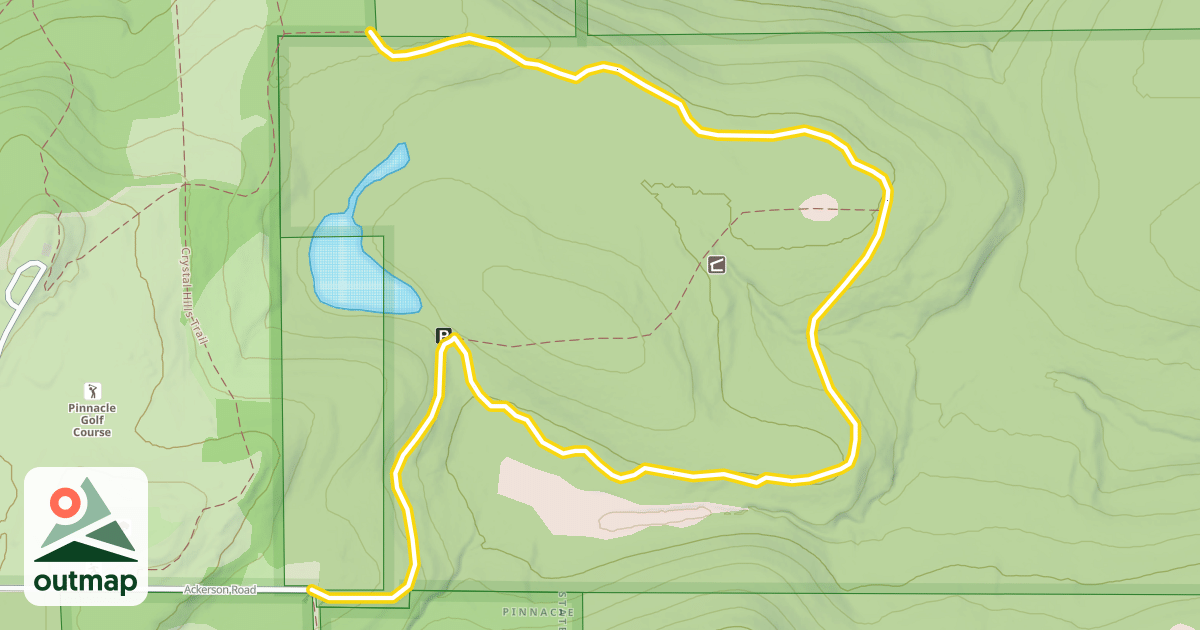 Map of Crystal Hills Trail