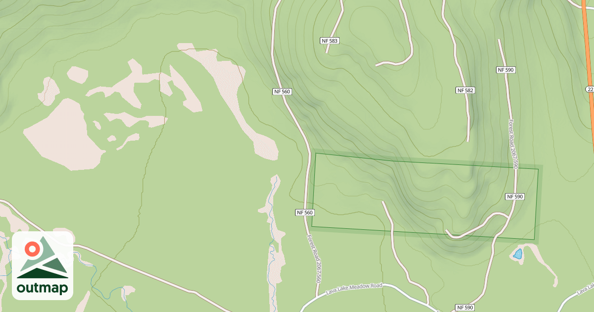Map of PARKS CREEK RD