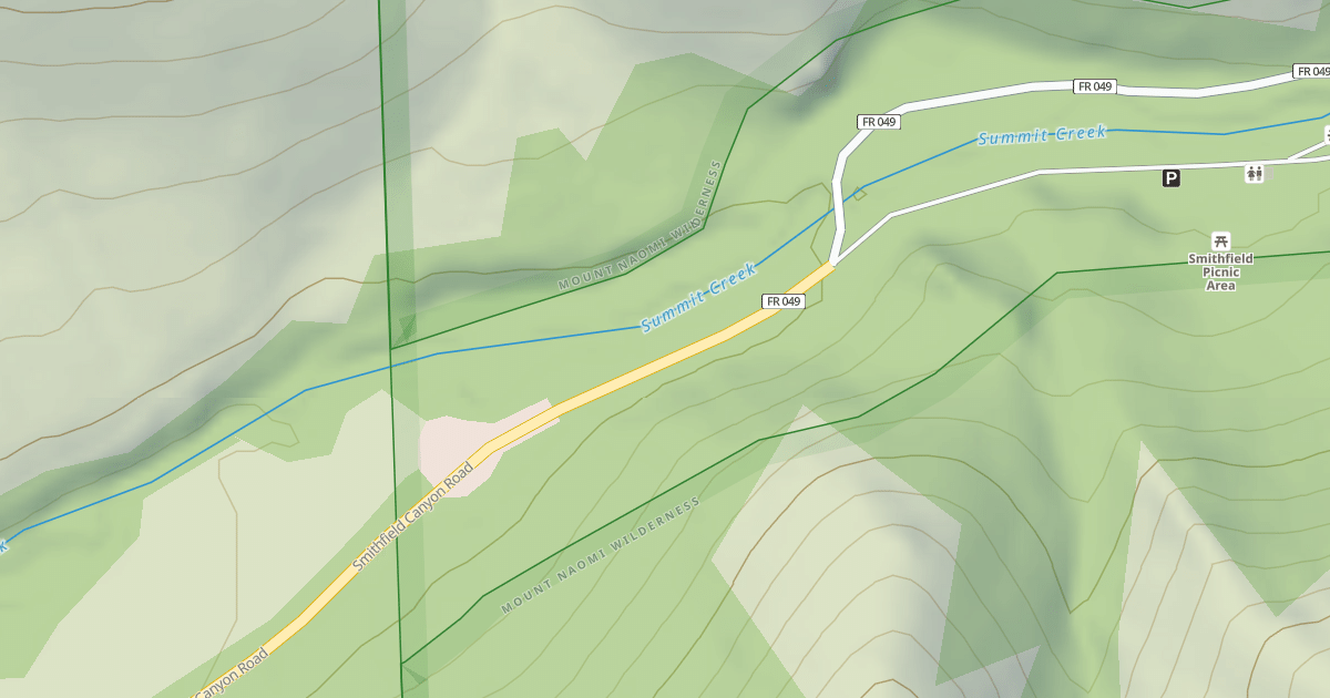 Map preview of SMITHFIELD CANYON