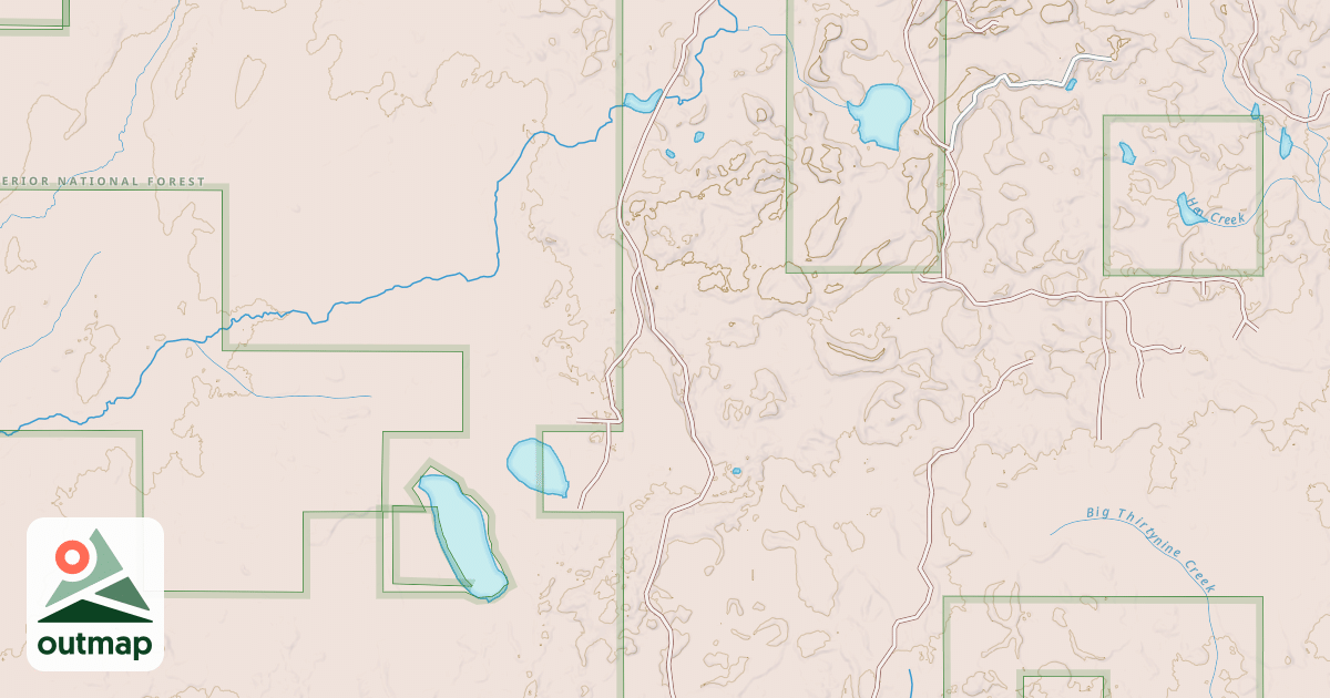 Map of CLOQUET LAKE