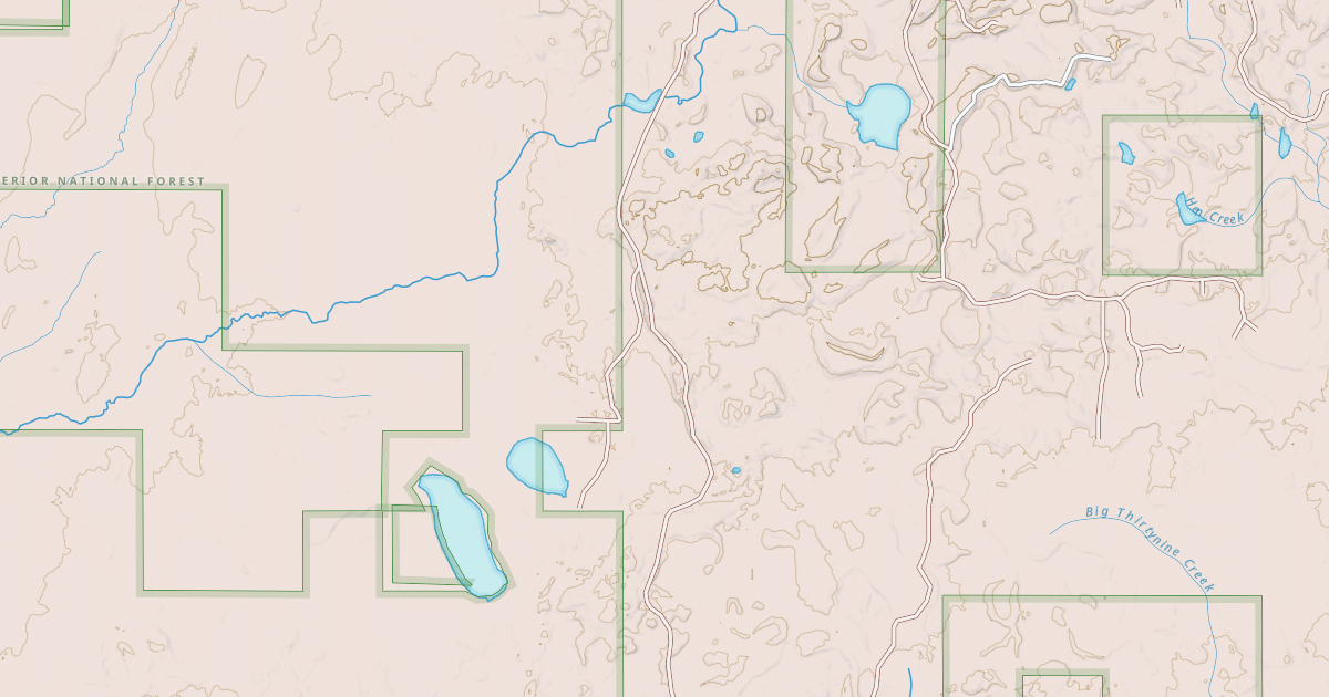 Map preview of CLOQUET LAKE