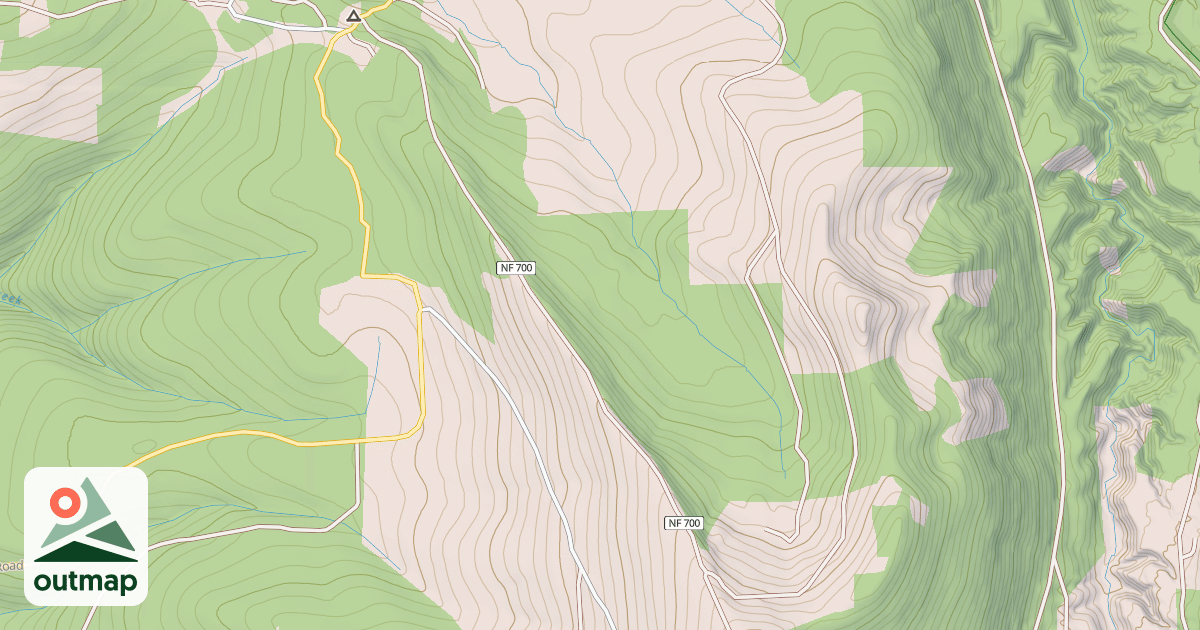 Map of HUCKLEBERRY MOUNTAIN