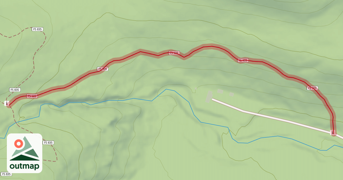 Map of South Saint Vrain Trail
